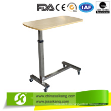 Skh041-1 Saikang Hospital altura ajustable tabla de sobremesa con ruedas